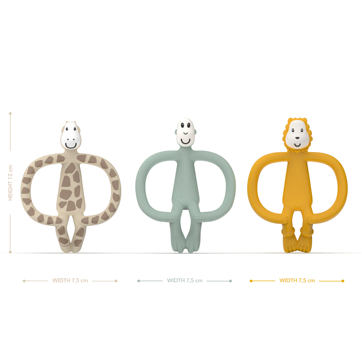 Animal Teether Gift Set (Pack of 3)