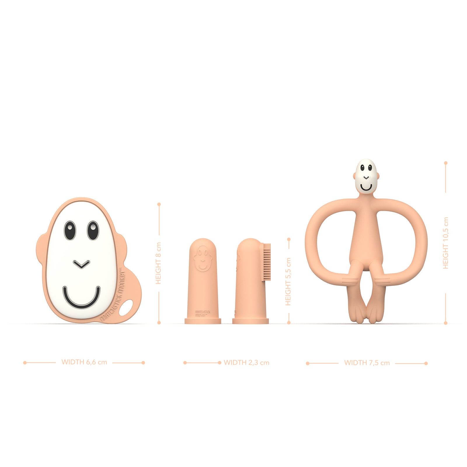 Peach Teething Starter Set
