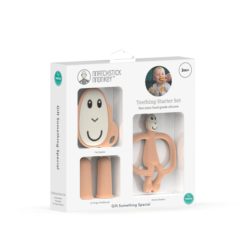 Peach Teething Starter Set