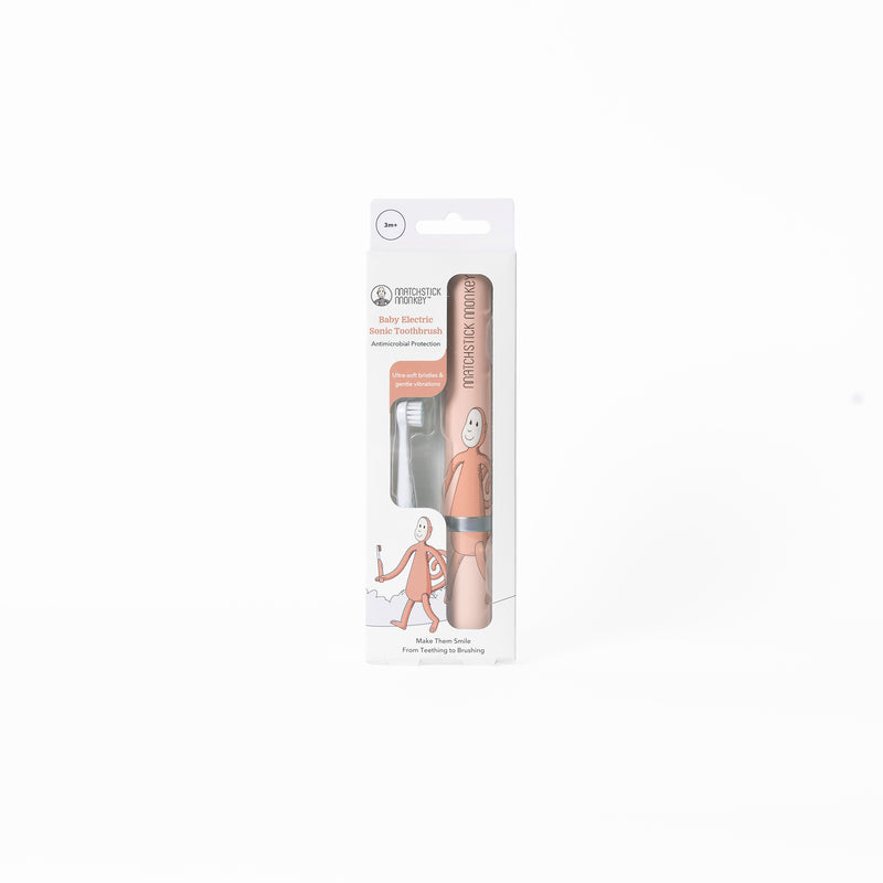 Baby Electric Sonic Toothbrush Dusty Pink