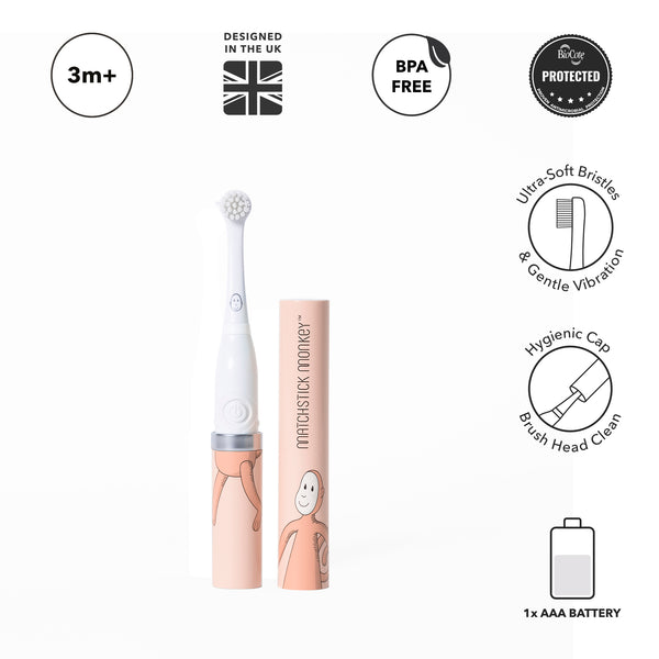 Baby Electric Sonic Toothbrush Dusty Pink