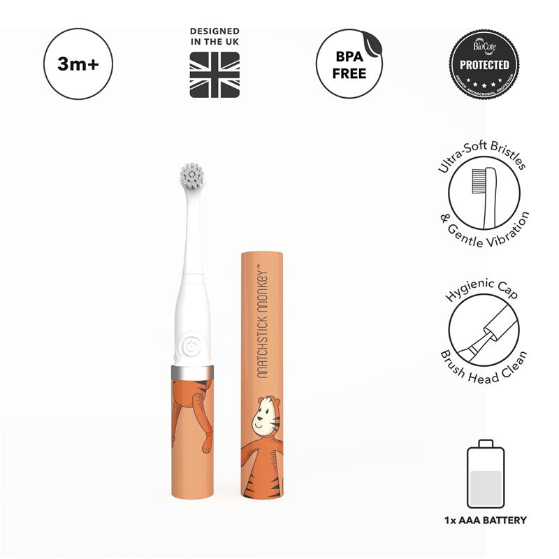 Baby Electric Sonic Toothbrush Teddy Tiger