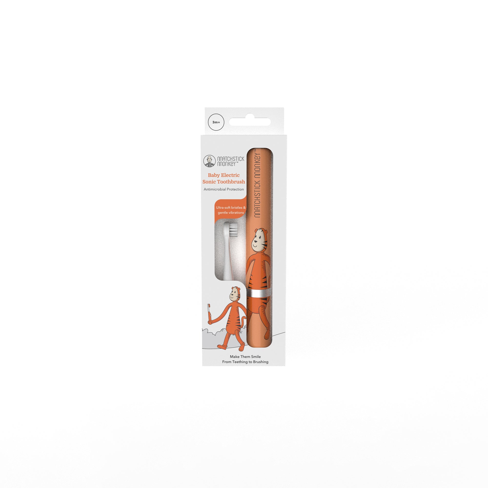 Baby Electric Sonic Toothbrush Teddy Tiger