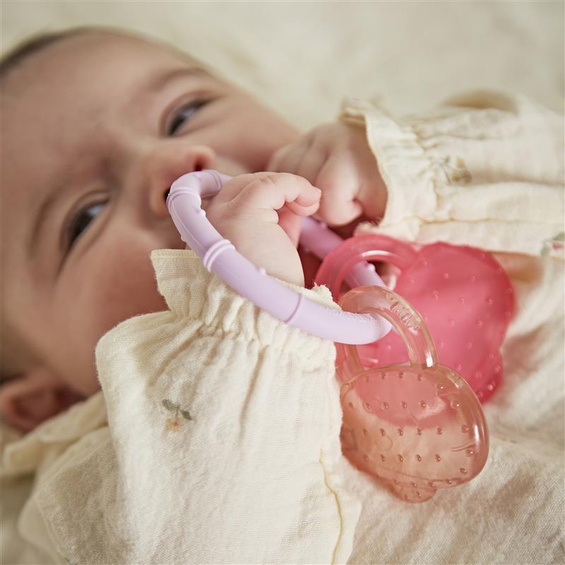 Lilac, Pink & Dusty Pink Cooling Teether