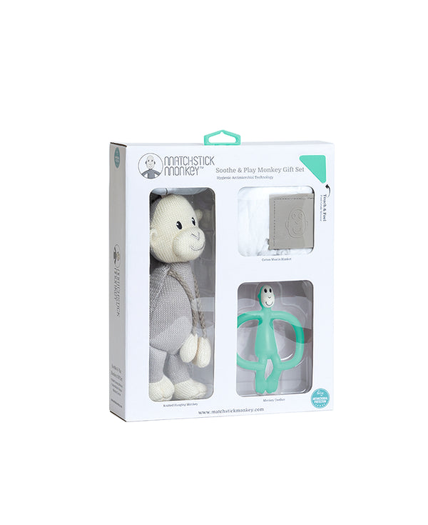 Green Soothe & Play Monkey Gift Set