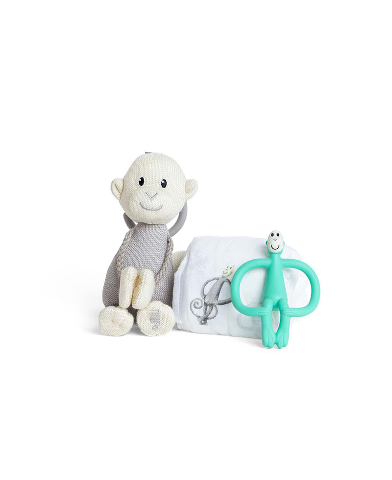 Green Soothe & Play Monkey Gift Set