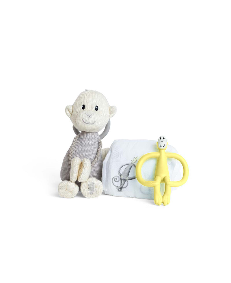 Yellow Soothe & Play Monkey Gift Set